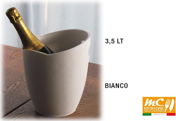 Mc Ristorazione Secchiello Ghiaccio Glacette Bianco - C5732