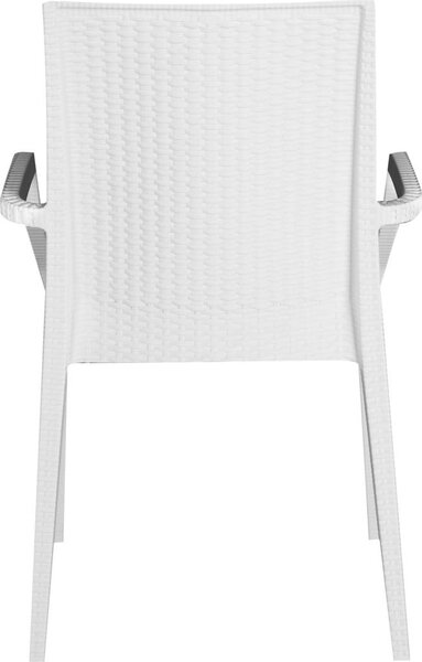 IGAP Sedia per Esterni in Polipropilene Dimensioni 57x53x89 cm colore Bianco - Bistrot