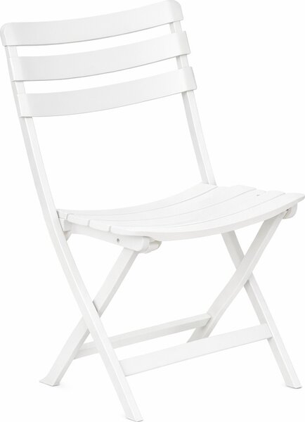 BICA Sedia per Esterni Pieghevole in Polipropilene Dimensioni 41x40x80 cm colore Bianco