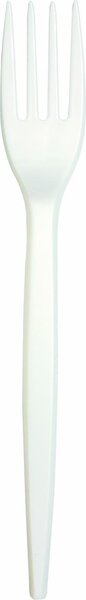 Bibo Set 15 Forchette in Bioplastica colore Bianco - 6641790