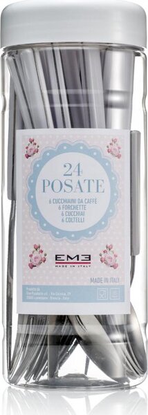 Eme Set di Posate 24 pz colore Bianco - BARF24FA19