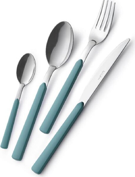 Eme Set Posate Fast 24 pezzi in Acciaio Inox colore Celeste - BARF24FA63