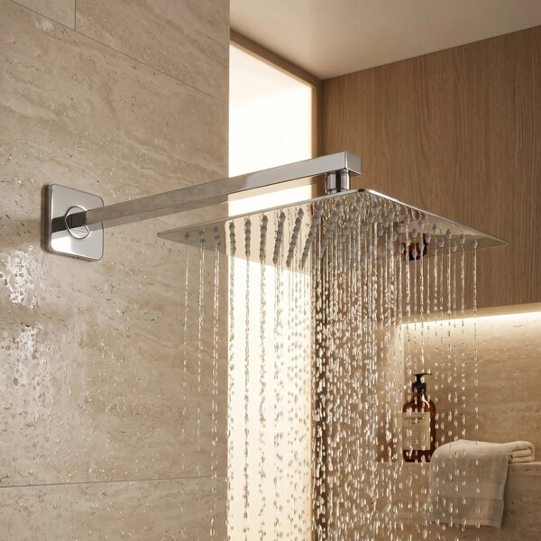 Soffione doccia quadrato REA JS-P015 25cm Chrome