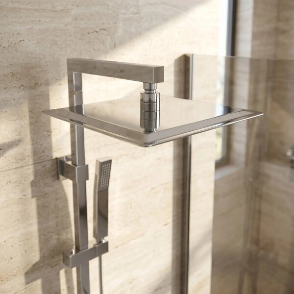 Soffione doccia quadrato REA JS-P015 25cm Chrome