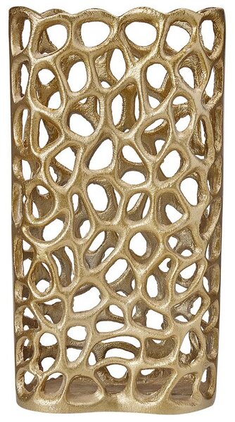 Vaso decorativo metallo oro 33 cm SANCHI Beliani