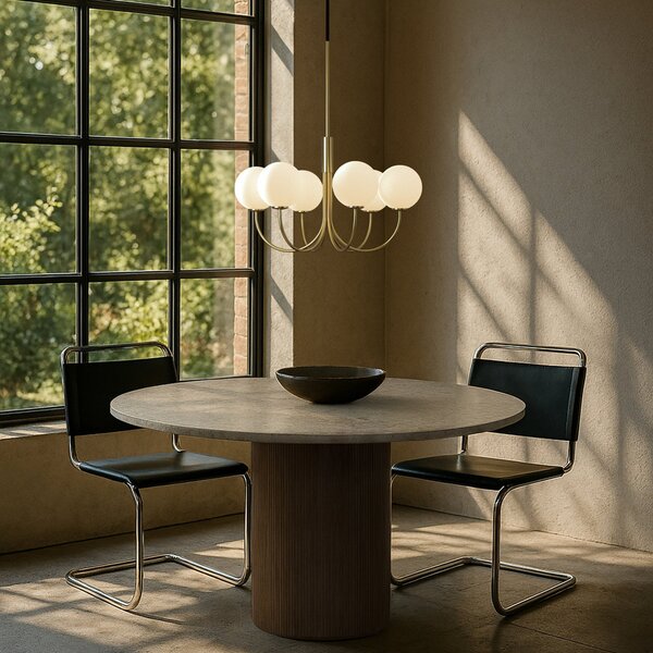 Lampadari Herstal, BALLON, dimmerabile, Dorato / Ottone, Soggiorno, Metallo, Design