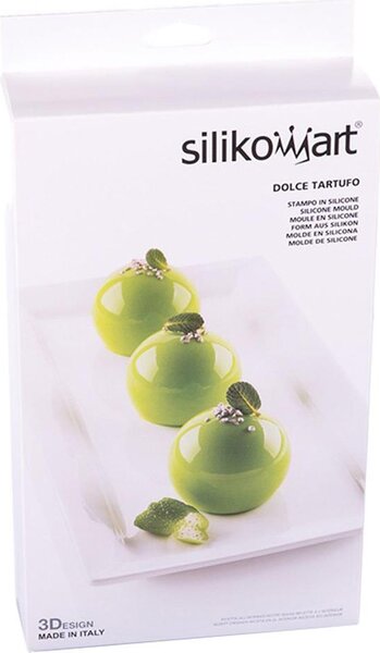 Silikomart Stampo in Silicone per Dolci Dolce Tartufo 8 Forme 6,2 x 5,2 H cm - 3Design