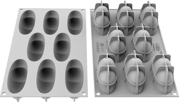 Silikomart Stampo in Silicone per Dolci Petal 8 Forme - 3Design