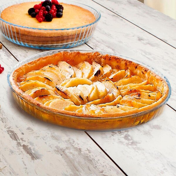 Pyrex Stampo per Dolci Crostata in Vetro 30 cm colore Trasparente