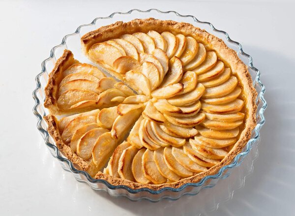 O cuisine Stampo per Dolci Crostata in Vetro Temperato 27 cm colore Trasparente - Arcuisine