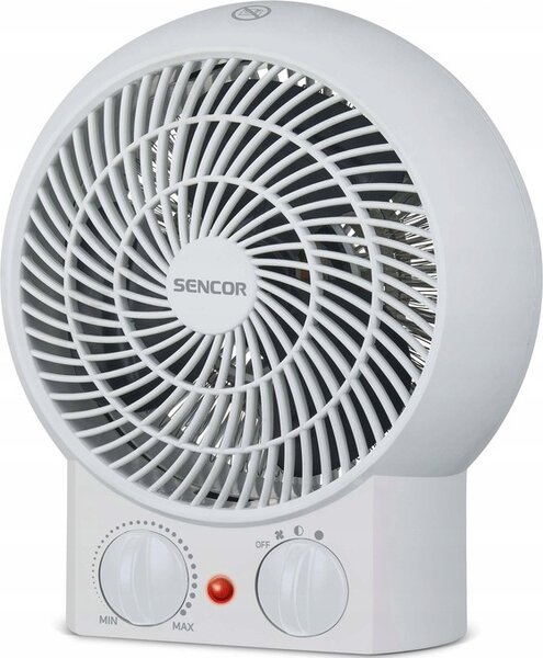 SENCOR SFH 7020WH Ventilatore termico, 2 livelli di regolazione della potenza di riscaldamento - 1200/2000W, termostato a regolazione continua, funzione aria fredda, protezione da surriscaldamento