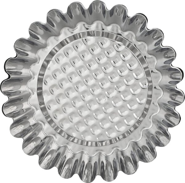Pedrini Stampo per Dolci in Acciaio Inox Set 6 Pezzi 9,5 cm