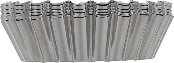 Pedrini Stampo per Dolci in Acciaio Inox Set 6 Pezzi 9,5 cm