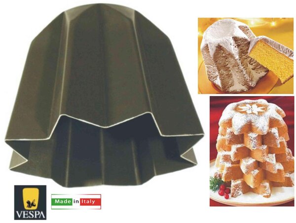 Vespa Stampo per Dolci Pandoro Antiaderente 22 x 15,8 H cm
