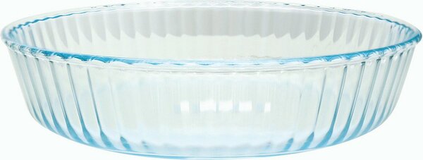 Pyrex Stampo per Dolci Torta in Vetro Borosilicato Rotondo Scanalato 26 cm colore Trasparente