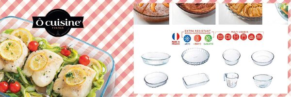 Pyrex Stampo per Dolci Torta in Vetro Borosilicato Rotondo Scanalato 26 cm colore Trasparente