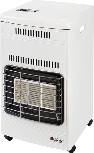 Sicar Stufa a Gas per Bombola GPL Infrarossi Portatile Potenza 4.2 kW colore Bianco - EURO90W