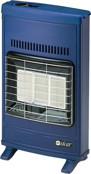 Sicar Stufa a Gas GPL da Parete / Pavimento Potenza 4.1 kW colore Blu - ECO40BGPL
