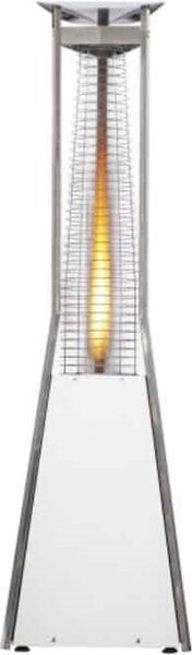 SIABS Stufa a Gas per Bombola Metano / GPL Infrarossi Fungo Riscaldante da Esterno Potenza 10 kW colore Bianco - Kaliente M