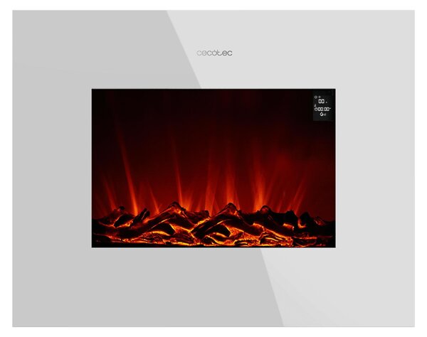 Camino elettrico decorativo Cecotec ReadyWarm 2690 Fiamme collegate Bianco 1000 - 2000 W 2000 W