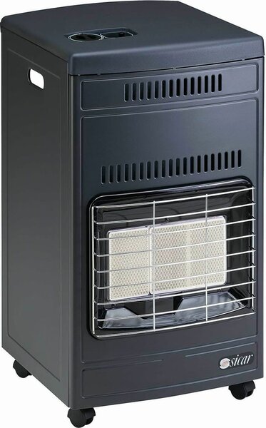 Sicar Stufa a Gas per Bombola GPL Infrarossi Portatile Potenza 4.2 kW colore Grigio - EURO 90