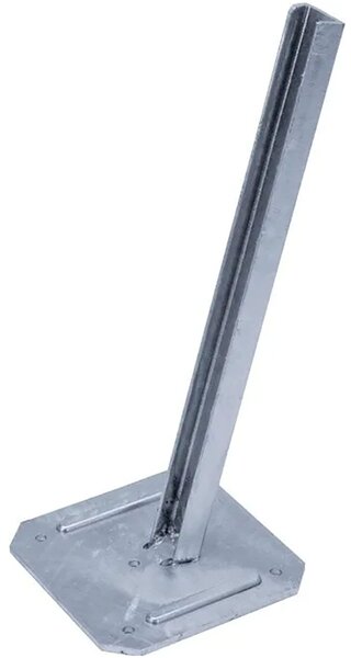 Airone Supporto Gazebo Giardino a Pavimento per Palo a 75 Completo di Distanziale 25x25x60 cm