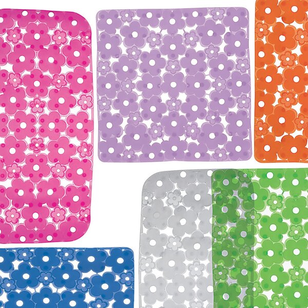 GEDY Tappeto Bagno cm 51,5x51,5 cm Saliscendi Doccia Sottofondo antiscivolo colore Trasparente - 975151/P2
