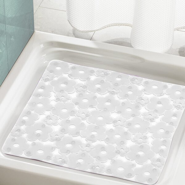 GEDY Tappeto Bagno cm 51,5x51,5 cm Saliscendi Doccia Sottofondo antiscivolo colore Trasparente - 975151/P2