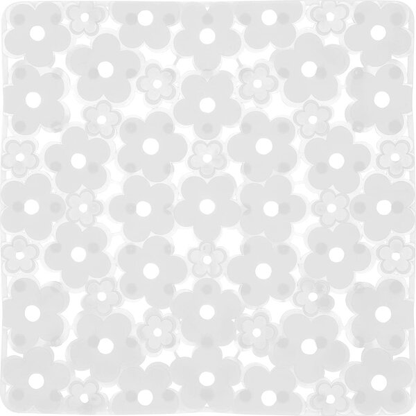 GEDY Tappeto Bagno cm 51,5x51,5 cm Saliscendi Doccia Sottofondo antiscivolo colore Trasparente - 975151/P2