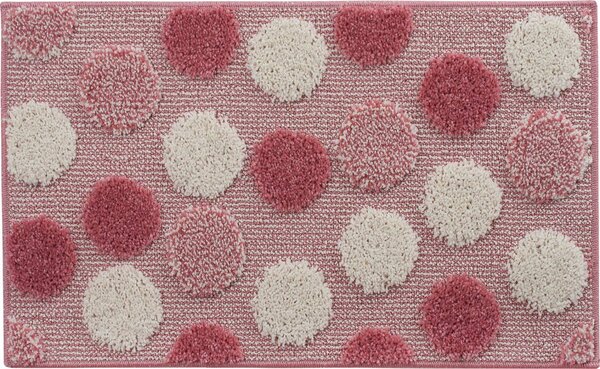 Emmevi Tappeto Bagno cm 50x80 Saliscendi Doccia Sottofondo antiscivolo colore Rosa - Ios