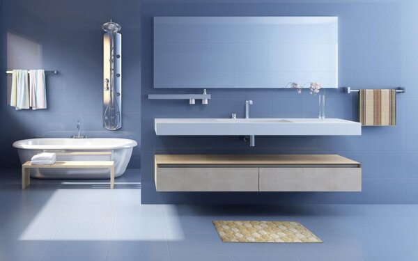 NBrand Tappeto Bagno 50x80 cm Saliscendi Doccia Sottofondo antiscivolo colore Noce - Ios
