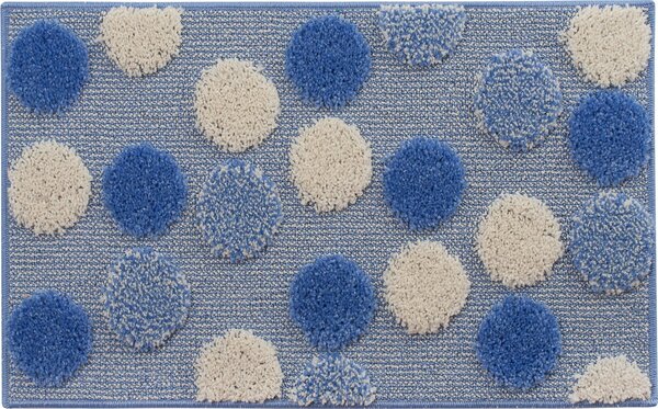 Emmevi Tappeto Bagno cm 50x80 Saliscendi Doccia Sottofondo antiscivolo colore Azzurro - Ios