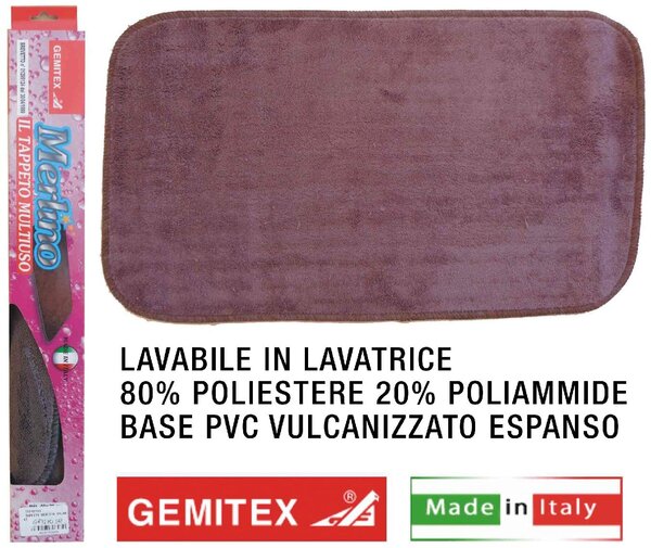 Gemitex Tappeto Merlino cm 40x70 Marrone - P40704