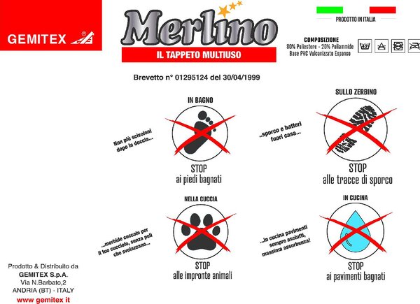 Gemitex Tappeto Merlino cm 50x80 Marrone - P50804