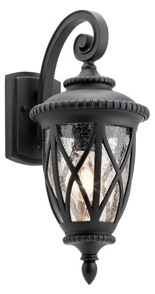 Applique da esterno classica, nero testurizzato, E27, 60 W, Admirals Cove, Kichler
