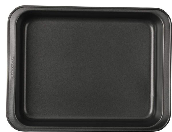 Tescoma Teglia Forno Antiaderente Rettangolare Alta in Carbonio 31 x 24 cm colore Grigio - Delicia
