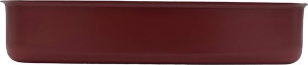 Zanetti Teglia Forno Lasagnera Antiaderente Rettangolare in Alluminio 25 x 18 cm colore Rosso - Dolomiti
