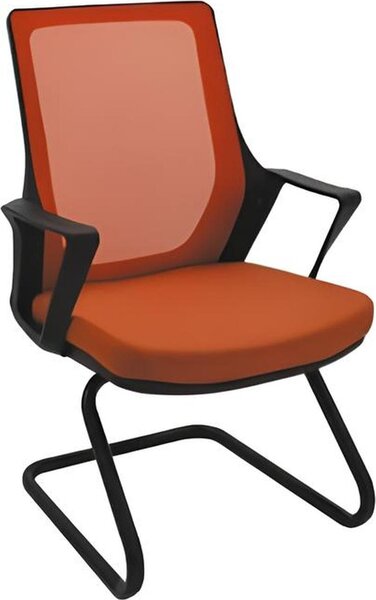 Sedia da ufficio di alta qualità arancione sedia da scrivania moderna tessuto sedia nuova