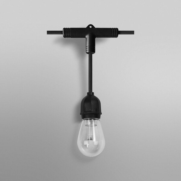 OSRAM SMART+ ghirlanda luminosa LED WiFi STRINGLIGHT, RGBW a 12 luci. dimmerabile, Nero, Plastica, Moderno