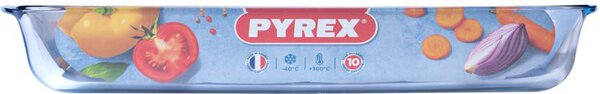 Pyrex Teglia Forno Lasagnera Rettangolare in Vetro Borosilicato 40 x 27 cm colore Trasparente - Classic