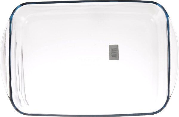 Pyrex Teglia Forno Lasagnera Rettangolare in Vetro Borosilicato 40 x 27 cm colore Trasparente