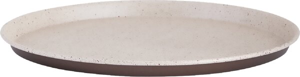 Pentalux Teglia Forno per Pizza Antiaderente Rotonda in Alluminio Puro 32 cm - Rustic Line