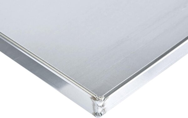 BALLARINI Teglia Forno per Pizza Rettangolare in Alluminio Puro 35 x 28 cm colore Argento