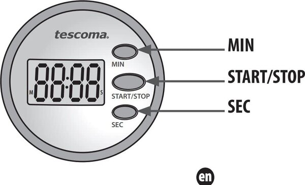 Tescoma Timer Cucina 60 Minuti Digitale Presto - 636076
