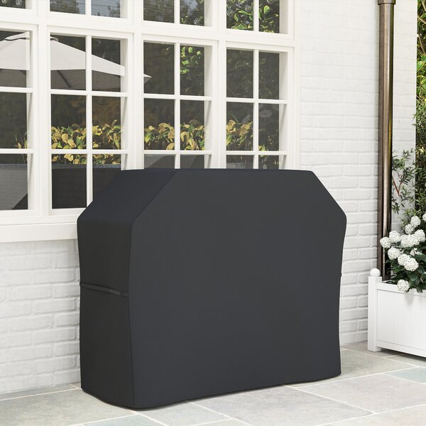 Outsunny Copertura per Barbecue, resistente alle intemperie, 147 x 61 x 120 cm, Nero | Aosom Italy