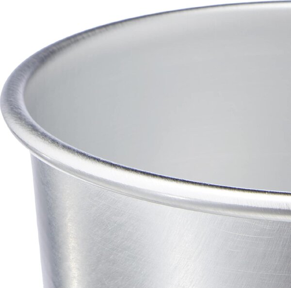 Pentole Agnelli Tortiera Stampo per Torta Conica in Alluminio 18 cm colore Argento - Pasticceria & Pizza