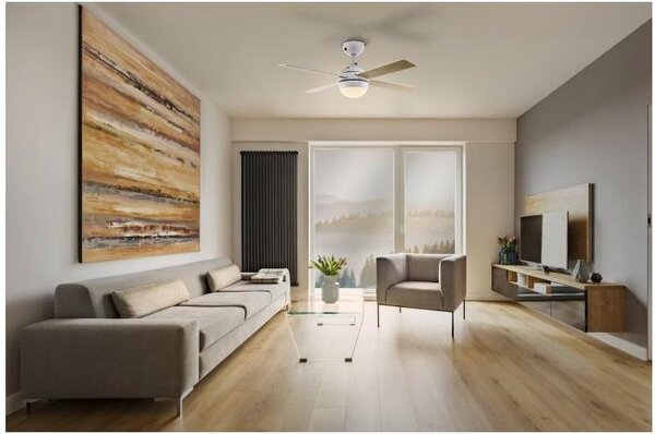 EGLO Ventilatore da Soffitto con Luce e Telecomando 4 Pale 3 Velocit colore Bianco - 56036