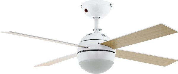 EGLO Ventilatore da Soffitto con Luce e Telecomando 4 Pale 3 Velocit colore Bianco - 56036