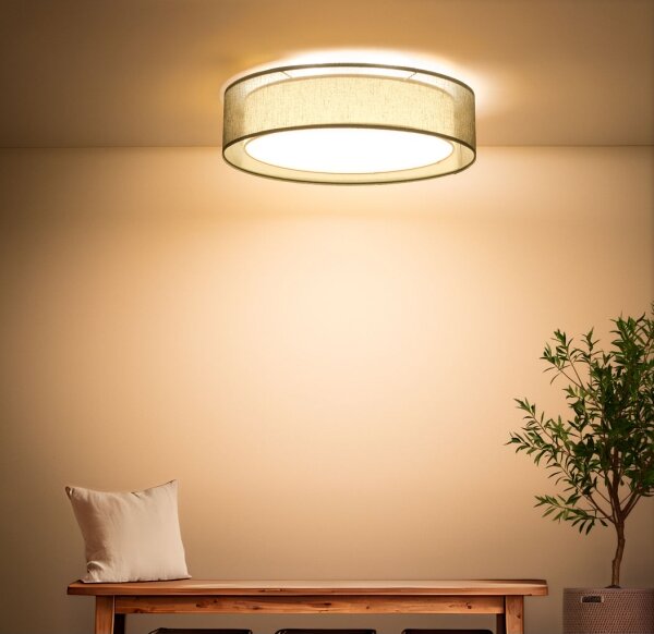 Plafoniera PURO 2xE27/40W/230V diametro 60 cm verde