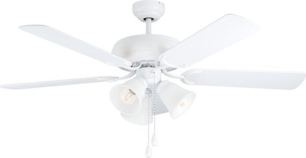 EGLO Ventilatore da Soffitto con Luce E27 40W colore Bianco Las Palmas - 35076